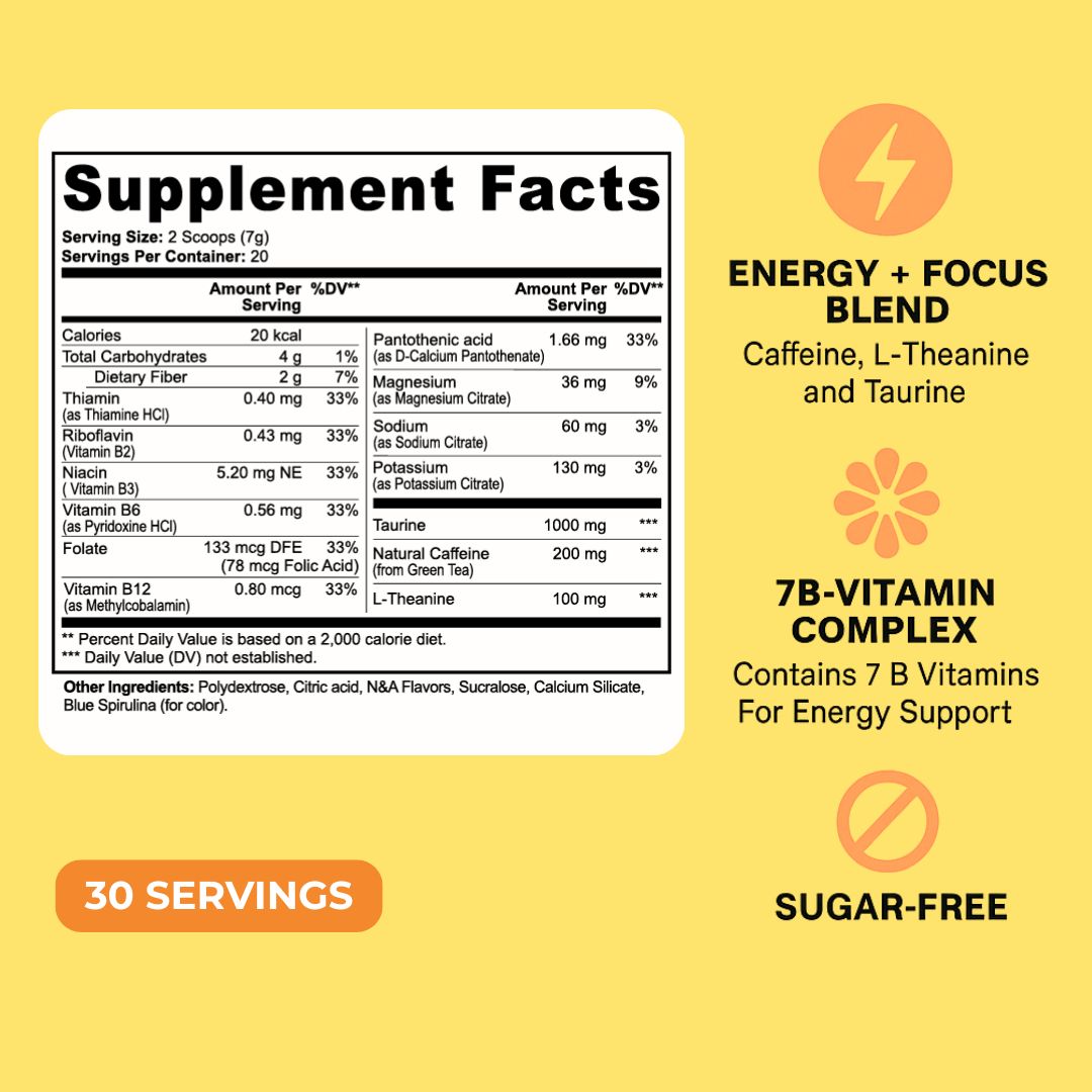 ENERGY+ | Yuzu Flavor Splash Energy Powder