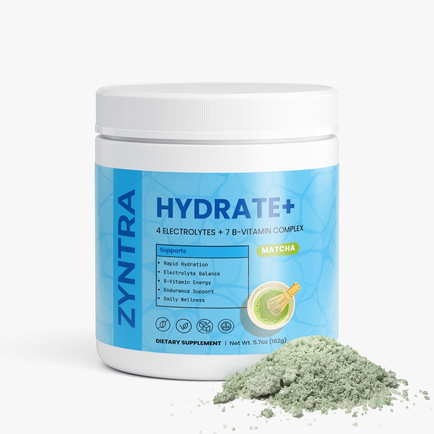 HYDRATE+ | Matcha Green Tea Hydration Powder
