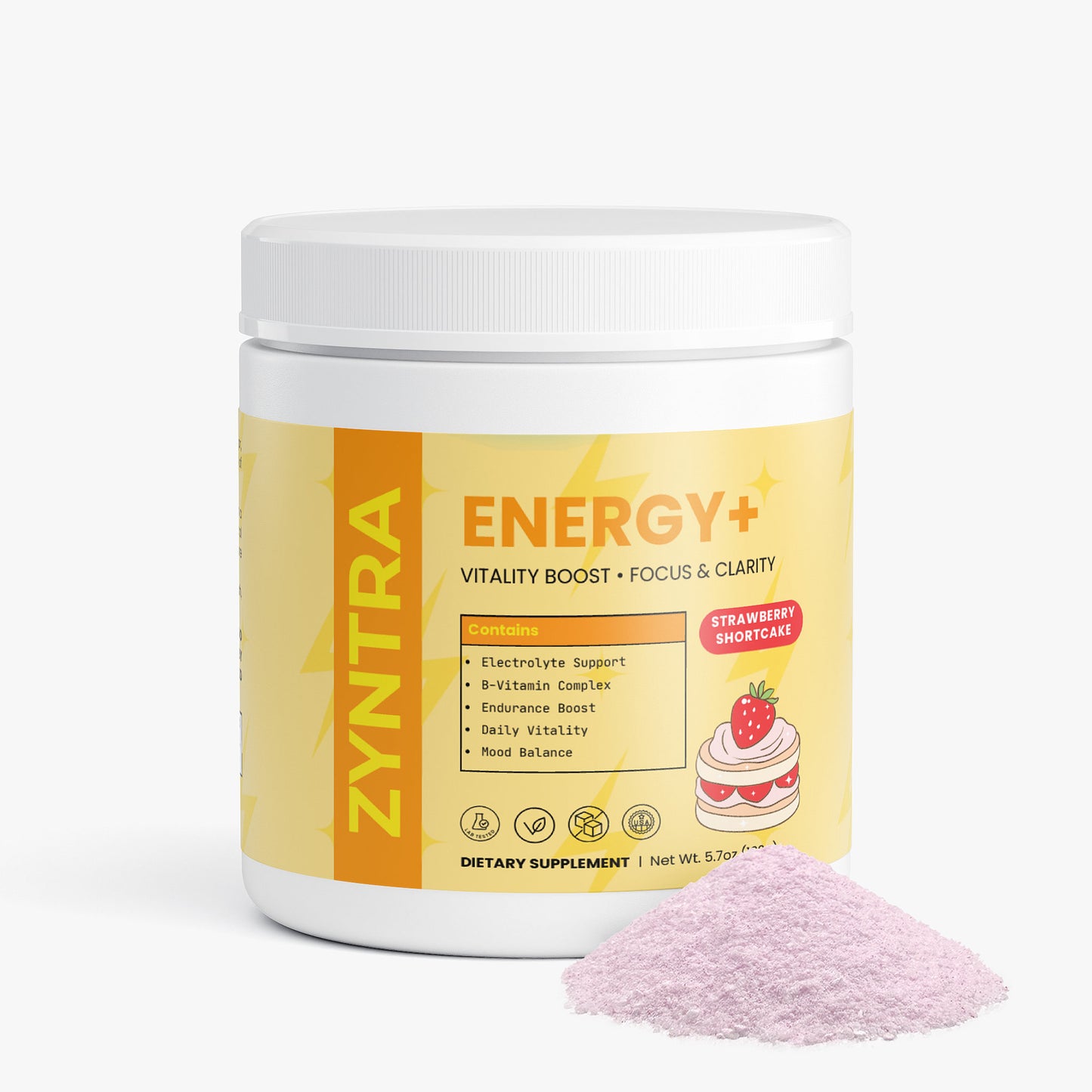 ENERGY+ | Strawberry Shortcake Splash Energy Powder